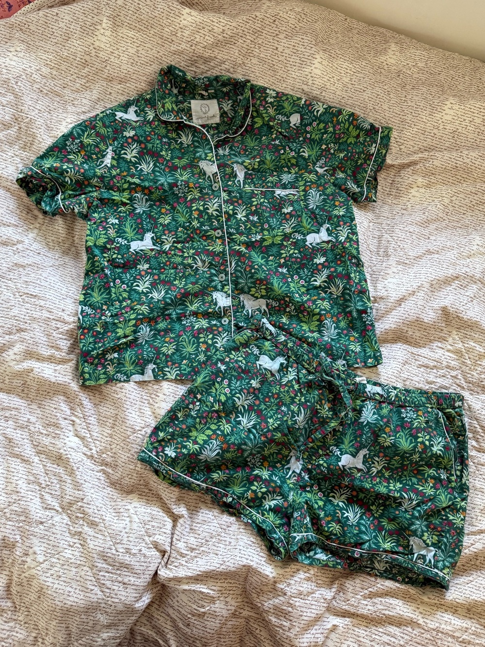 Printfresh Unicorn print pj shortie set XL